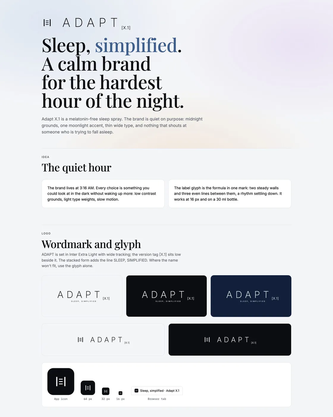 Adapt X.1 brand board