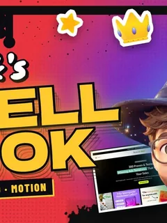 Title card of my Spellbook showreel
